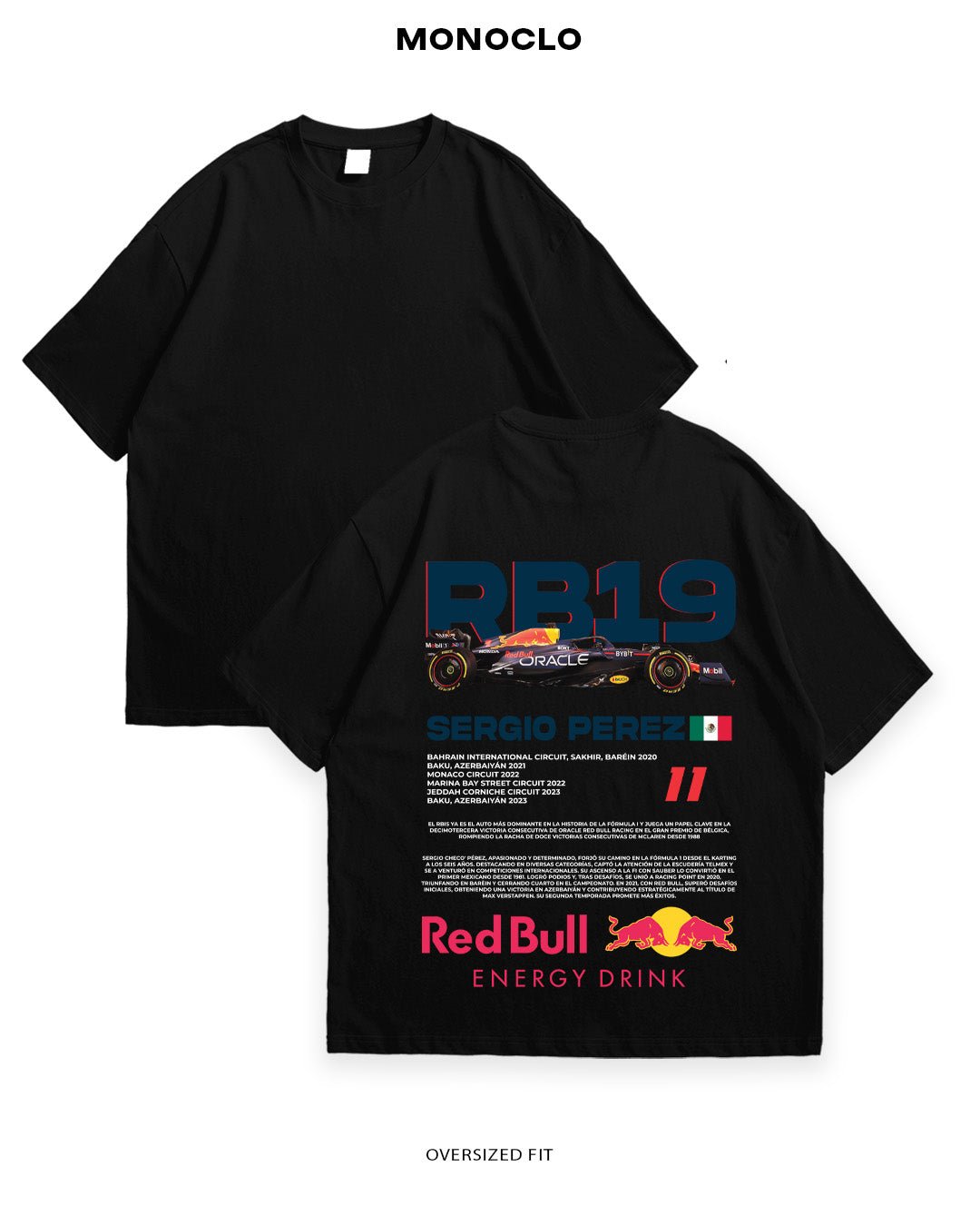 Футболка F1 RB19 Sergio Perez - MONOCLO UA