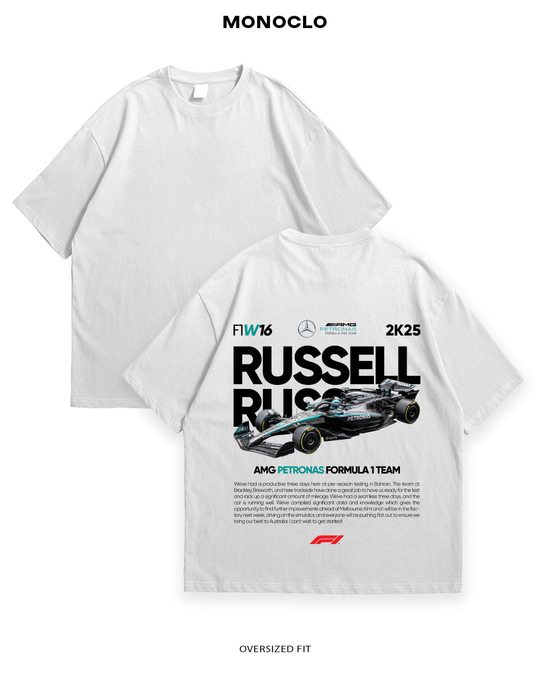 Футболка F1 Russell 2k25 - MONOCLO UA