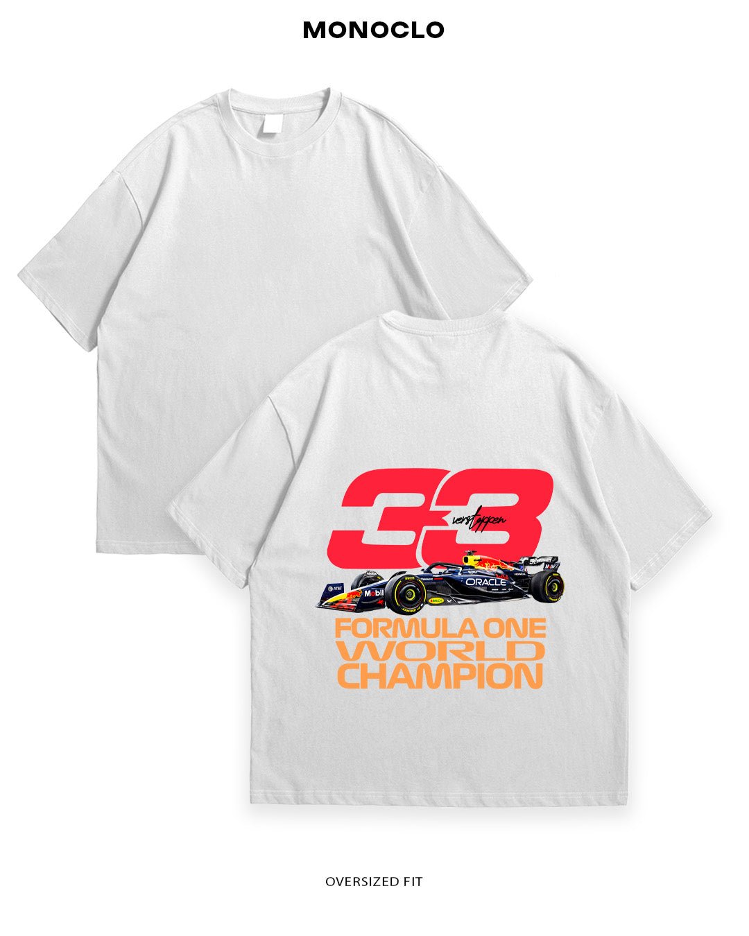 Футболка F1 Verstappen 33 - World Champion - MONOCLO UA