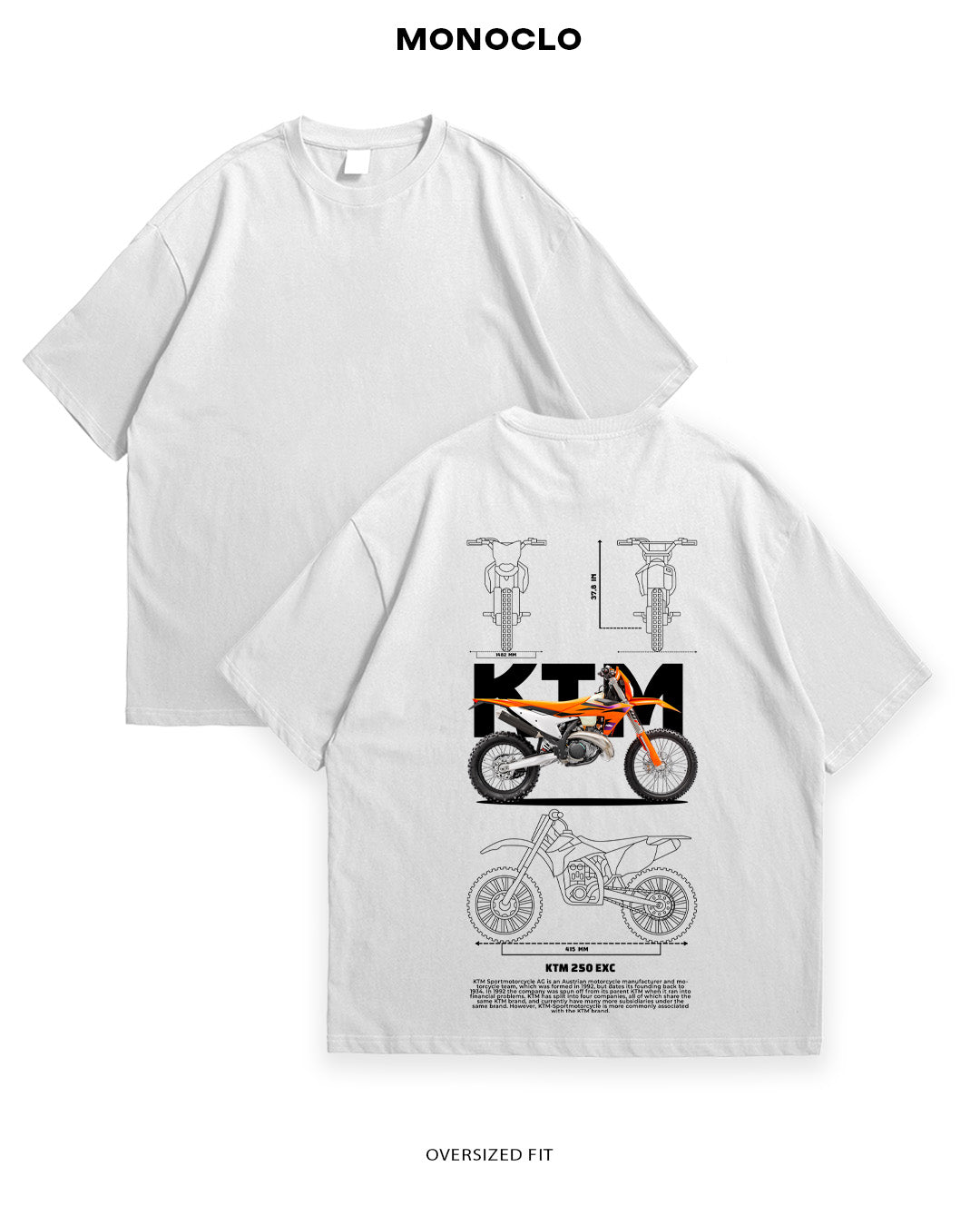 Футболка KTM 250 EXC - shop_name Білий