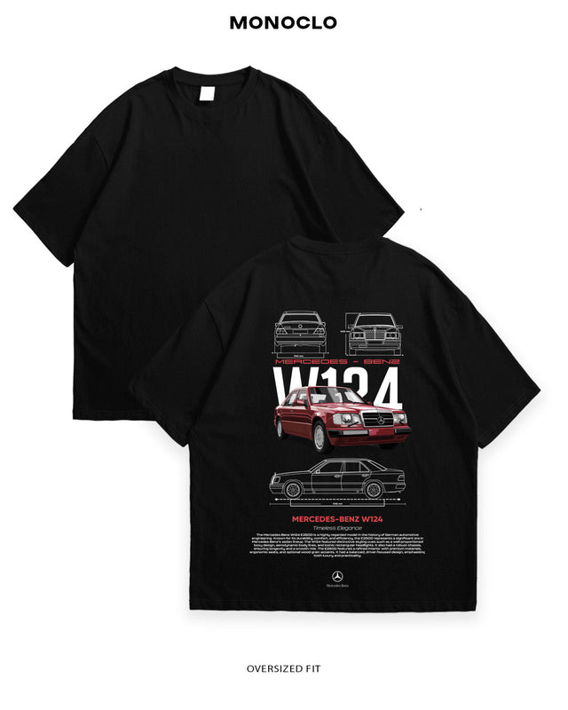 Футболка Mercedes - Benz W124 Red Classic - MONOCLO UA