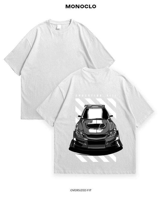 Футболка Mitsubishi Evo 7 - shop_name Білий