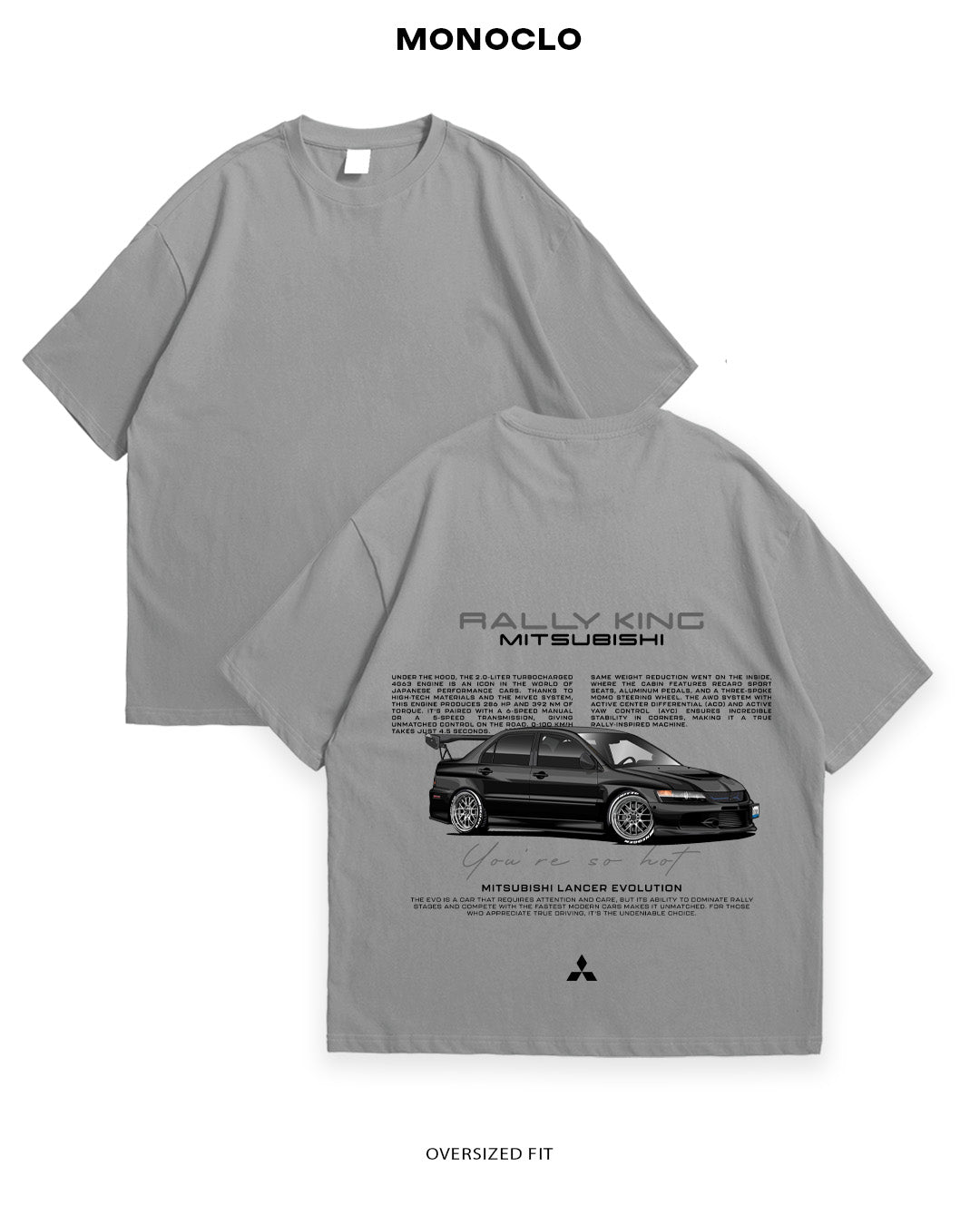 Футболки Monoclo Mitsubishi – дух перегонів 🏎️ – MONOCLO UA