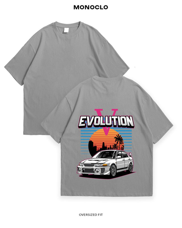 Футболка Mitsubishi Evo White - MONOCLO UA