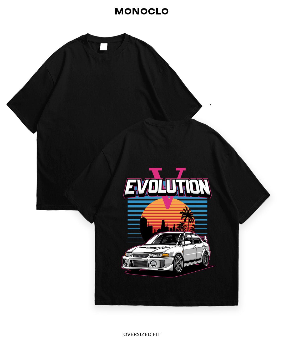 Футболка Mitsubishi Evo White - MONOCLO UA