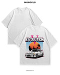 Футболка Mitsubishi Evo White - MONOCLO UA