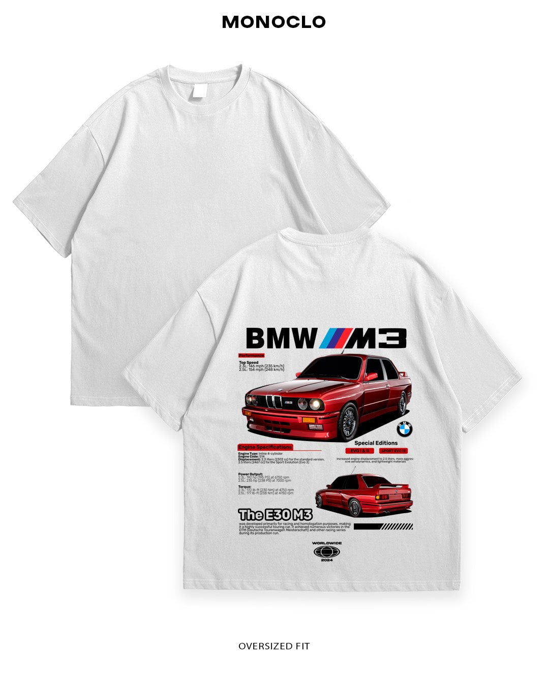 Футболка Monclo BMW E30 4 - MONOCLO UA