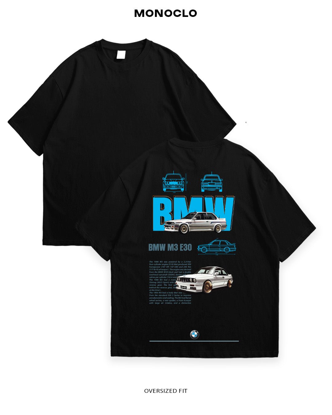 Футболка Monclo BMW E30 5 - MONOCLO UA