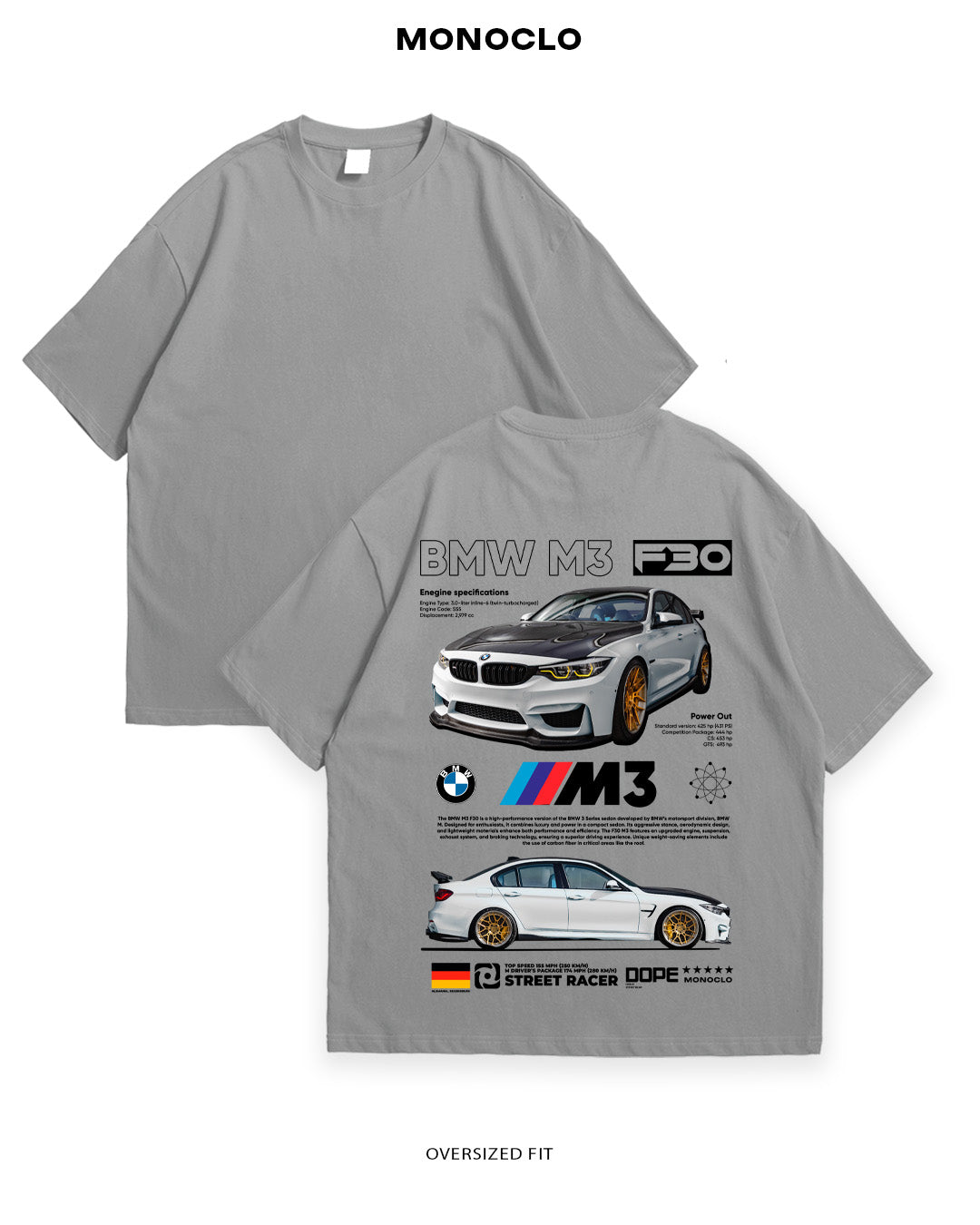 Футболка Monclo BMW M3 F30 2 - MONOCLO UA