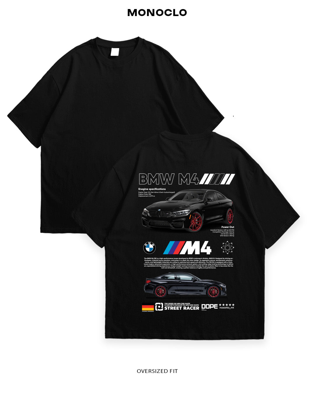 Футболка Monclo BMW M4 Night - MONOCLO UA