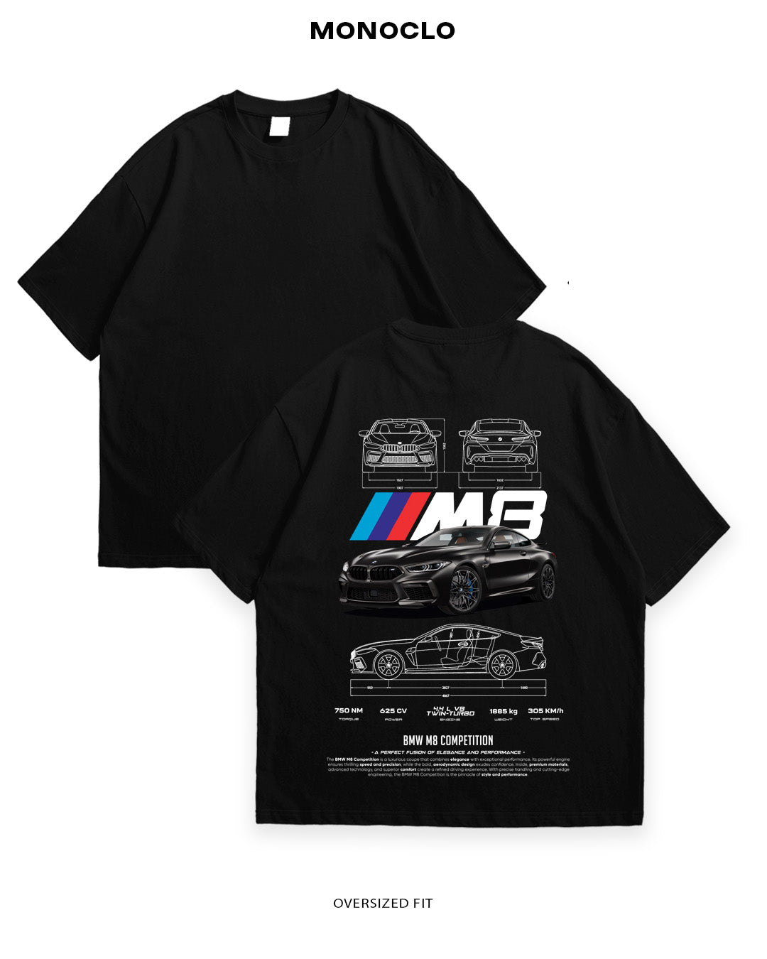 Футболка Monclo BMW M8 Competition - MONOCLO UA