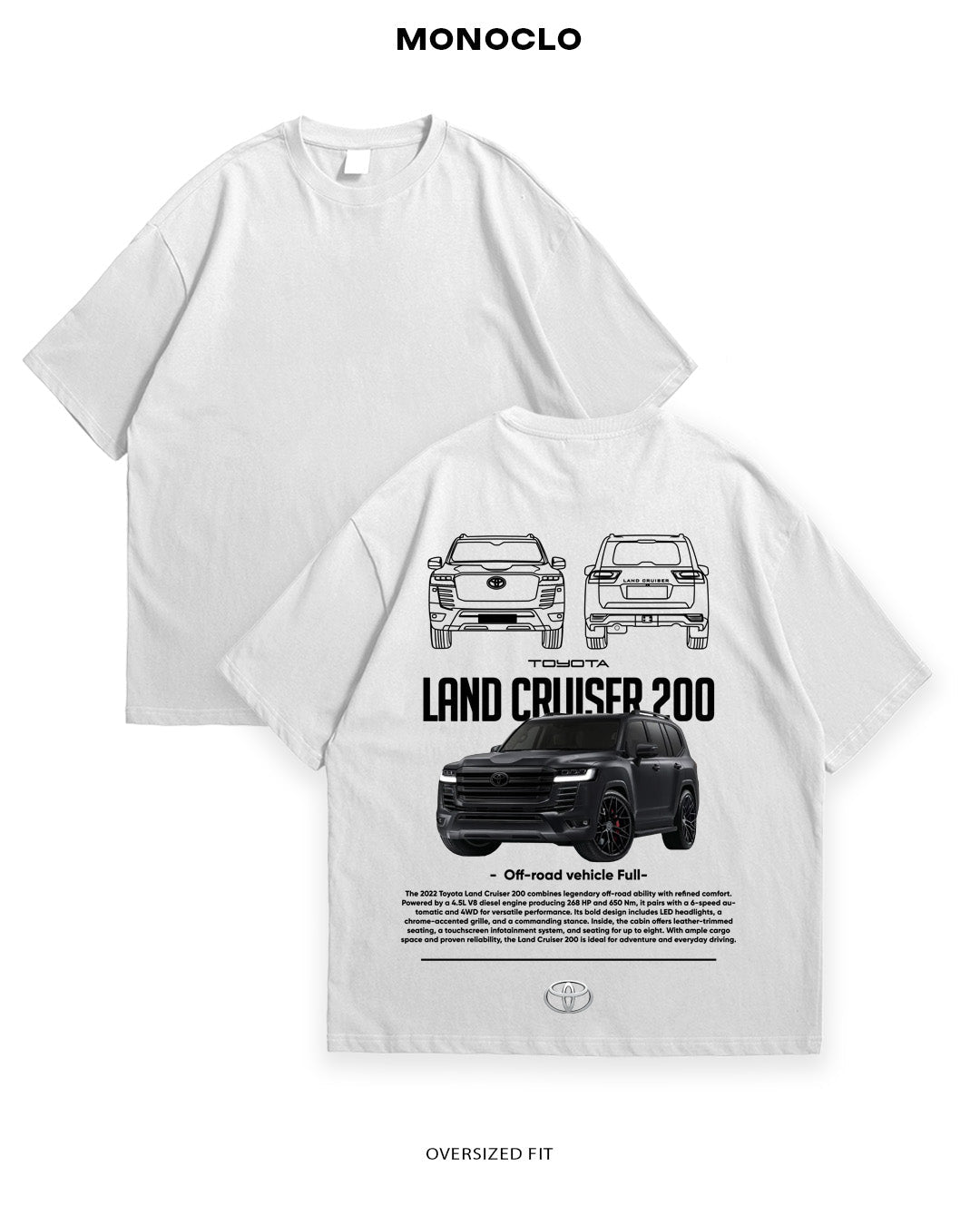Футболка Monclo Land Cruiser 200 22` - MONOCLO UA
