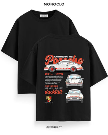Футболка Monoclo Porsche Carrera – Чорний