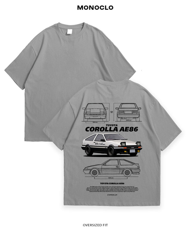 Футболка Monclo Toyota Corolla AE86 - MONOCLO UA