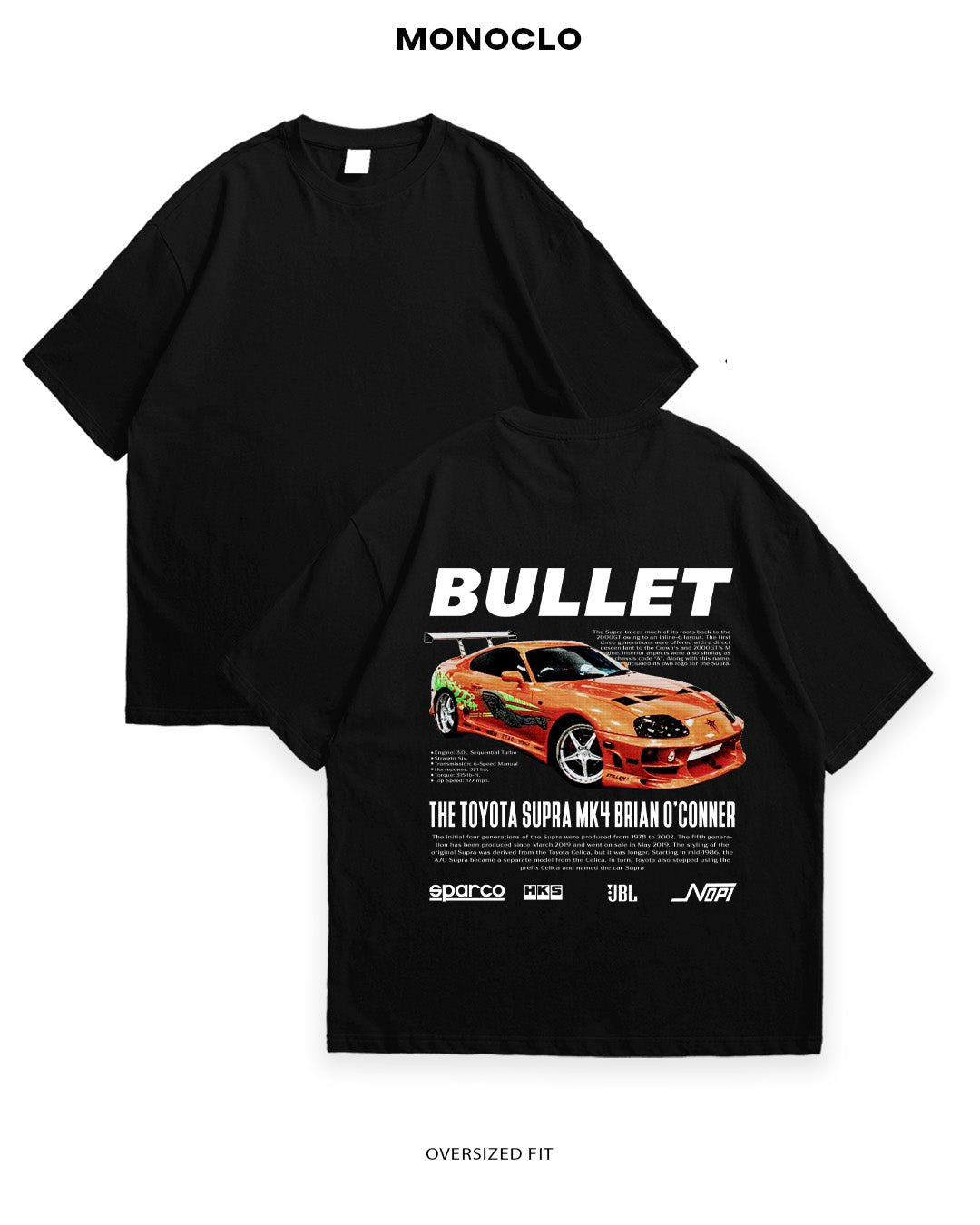 Футболка Monclo Toyota MK4 Brian O'Conner - MONOCLO UA