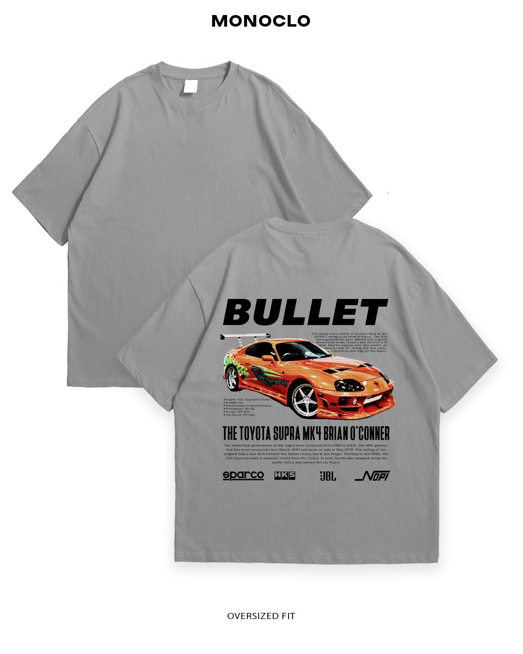 Футболка Monclo Toyota MK4 Brian O'Conner - MONOCLO UA