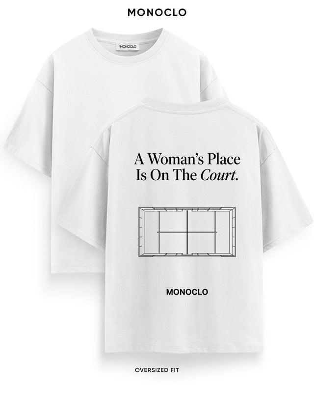 Футболка Monoclo A Woman's Place Is On The Court