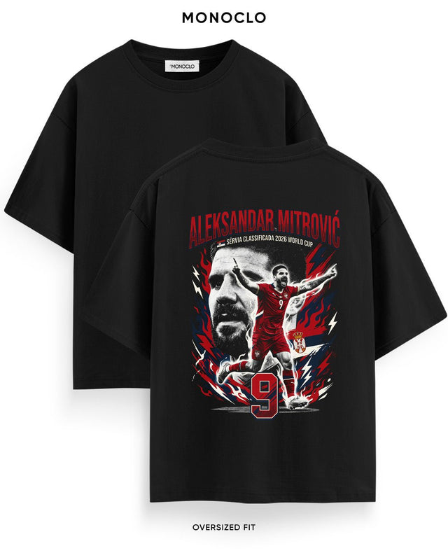 Футболка Monoclo Aleksandar Mitrović #9 Serbia WC 2026