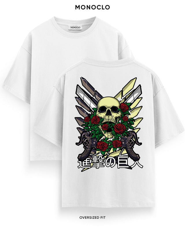 Футболка Monoclo Attack on Titan Skull
