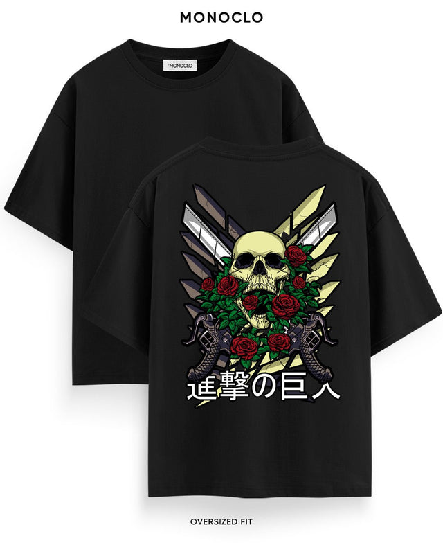 Футболка Monoclo Attack on Titan Skull