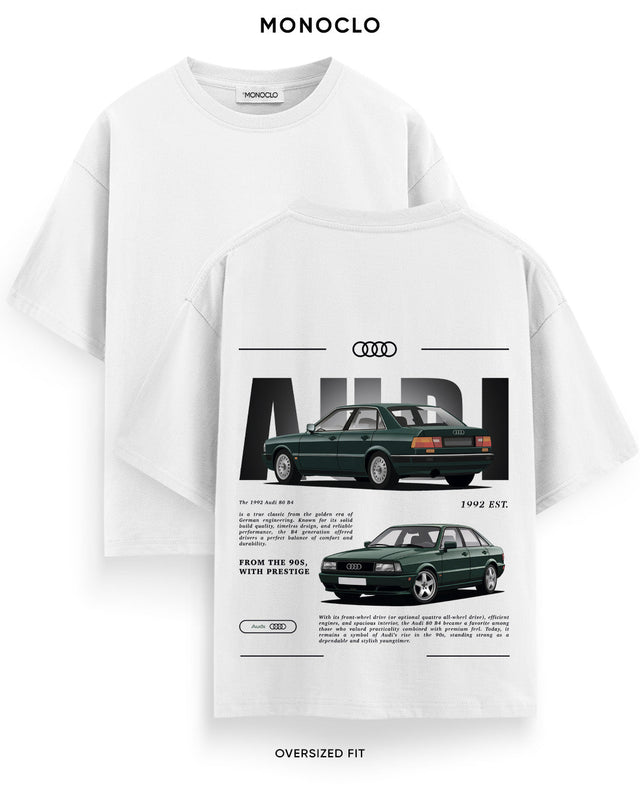 Футболка Monoclo Audi 80 B4 - shop_name Білий