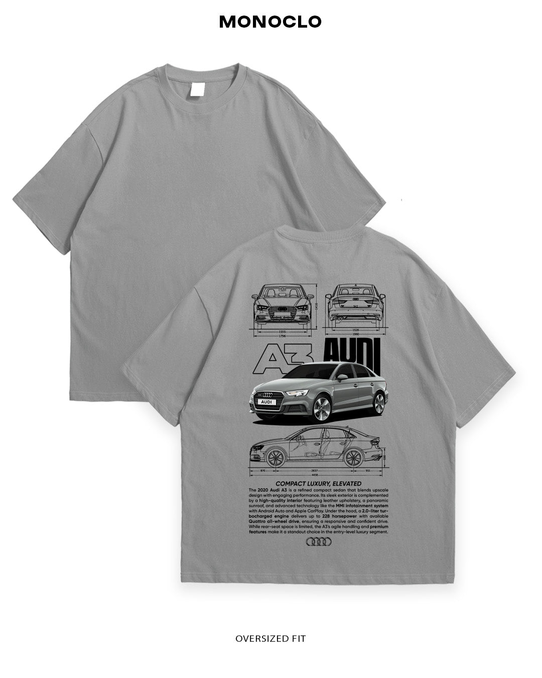 Футболка Monoclo Audi A3 - MONOCLO UA