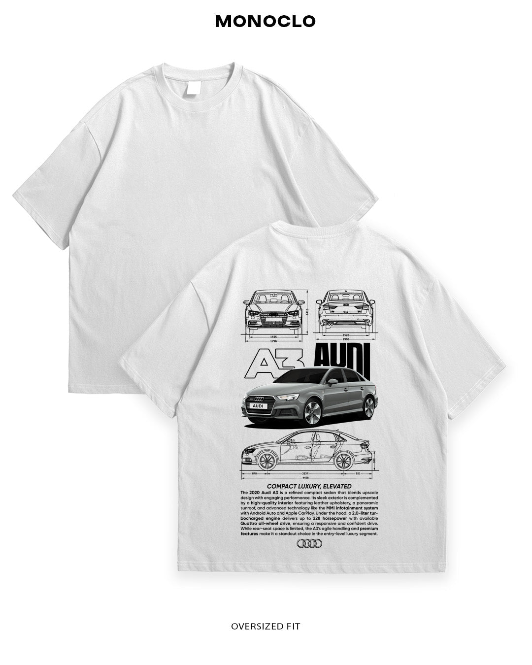 Футболка Monoclo Audi A3 - MONOCLO UA