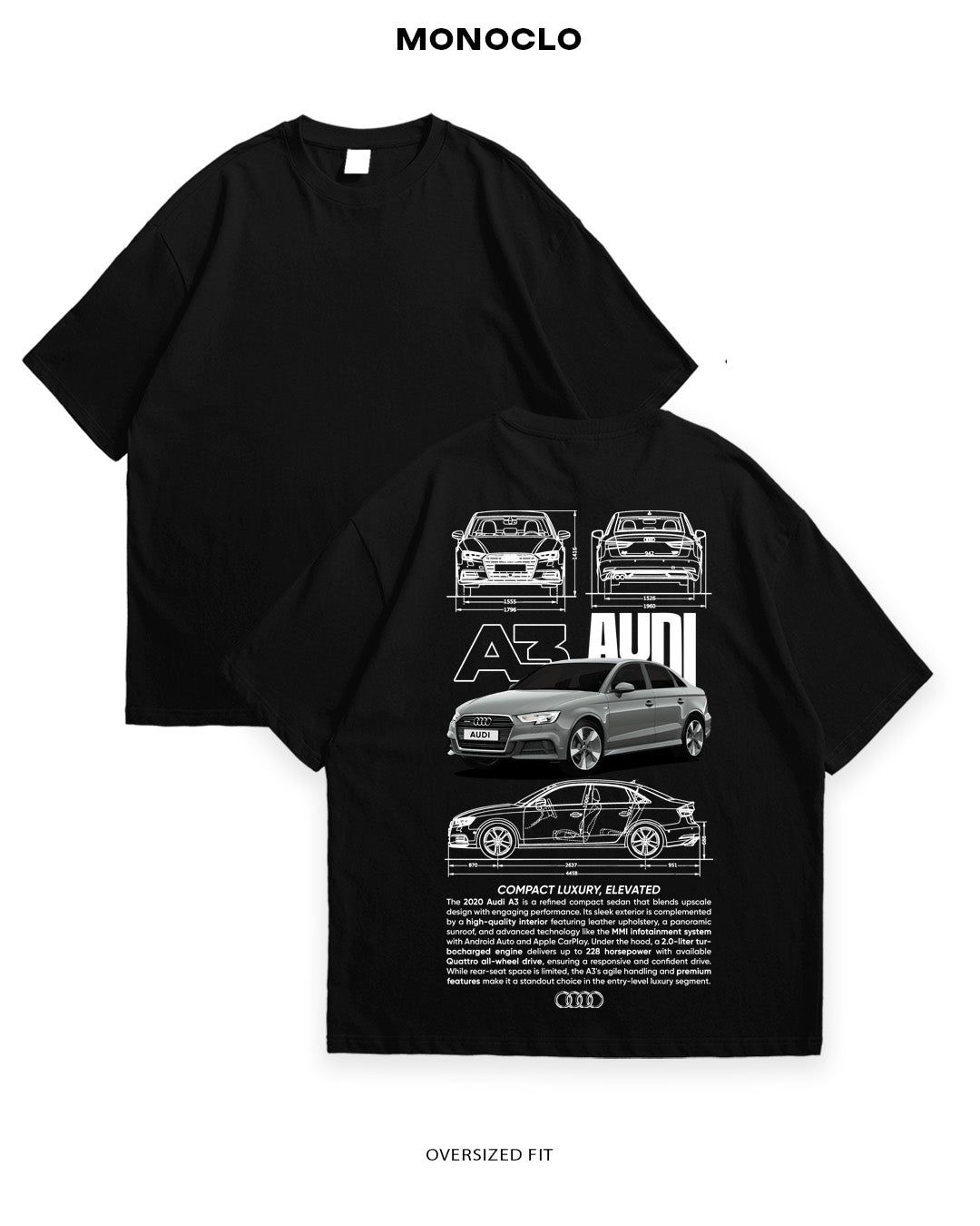 Футболка Monoclo Audi A3 - MONOCLO UA