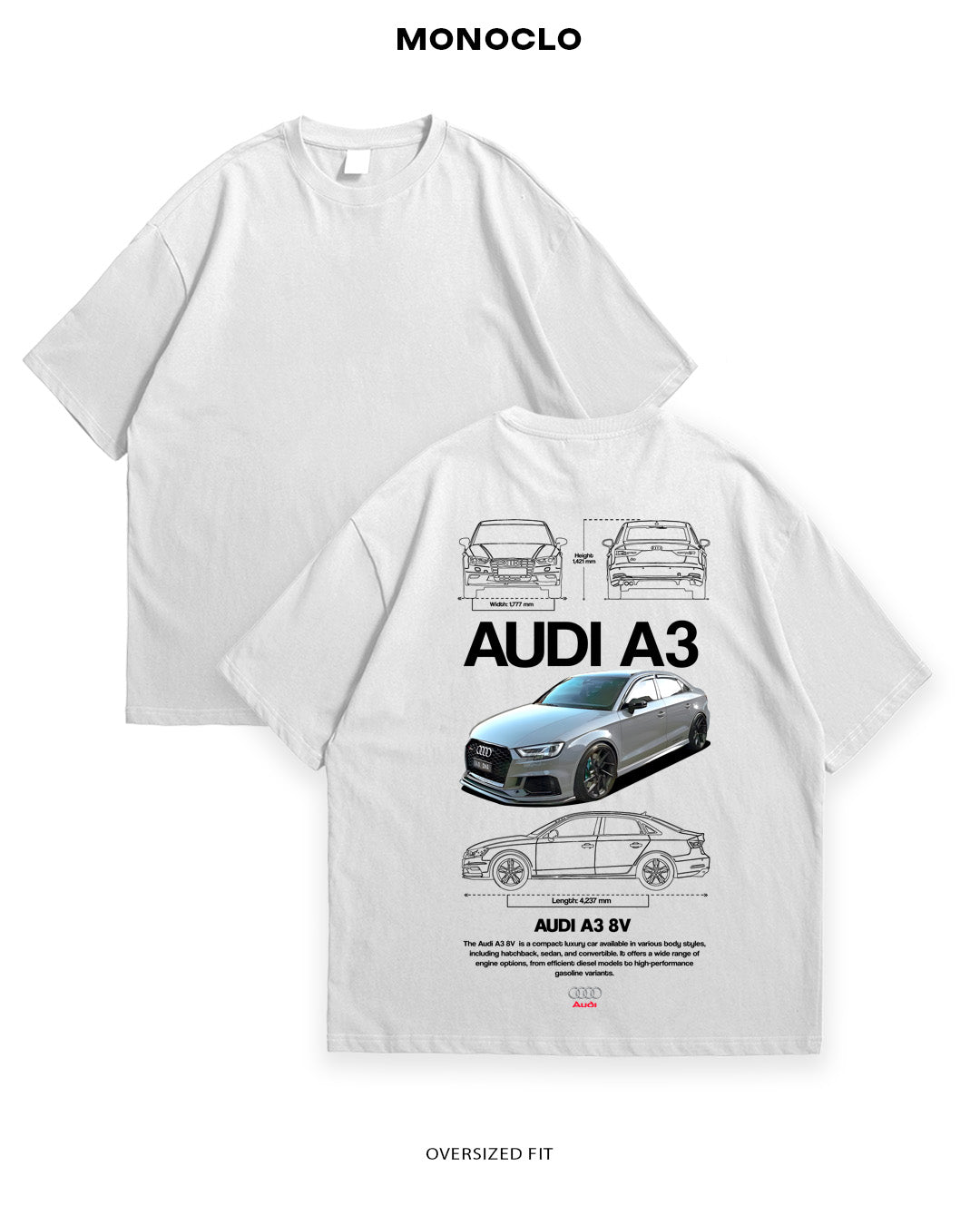 Футболка Monoclo Audi A3 8V - MONOCLO UA