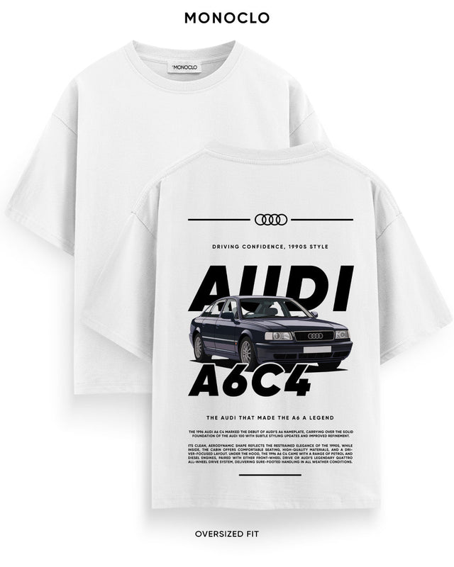Футболка Monoclo Audi A6 C4 - shop_name Білий