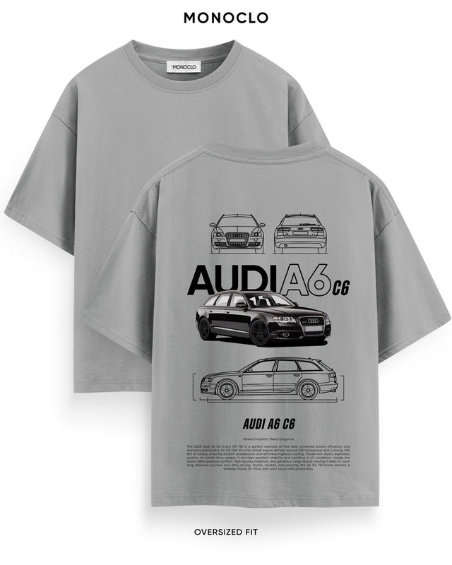 Футболка Monoclo Audi A6 C6 - shop_name Графітовий
