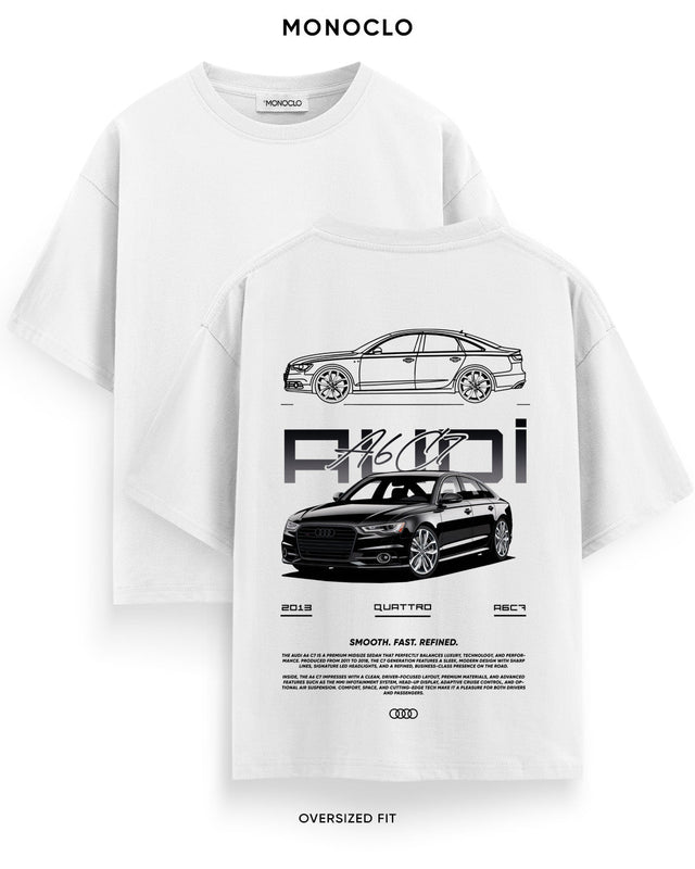 Футболка Monoclo Audi A6 C7 - shop_name Білий