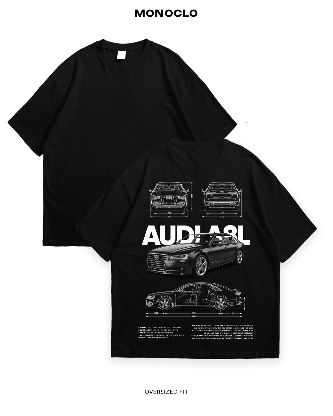 Футболка Monoclo Audi A8L - MONOCLO UA