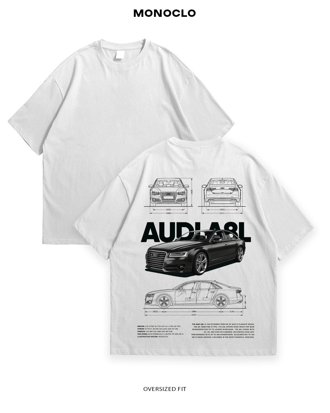 Футболка Monoclo Audi A8L - MONOCLO UA