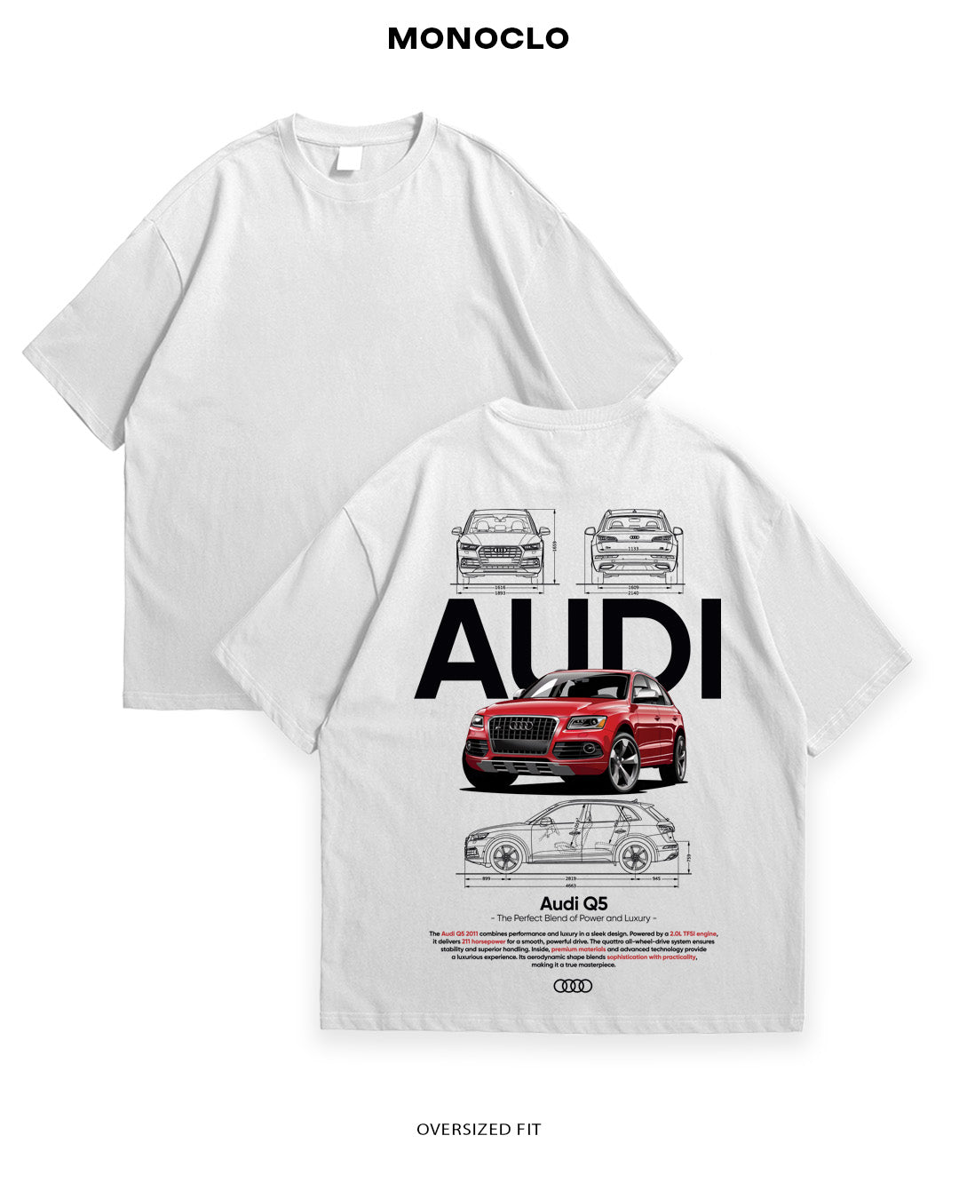 Футболка Monoclo Audi Q5 Red - MONOCLO UA
