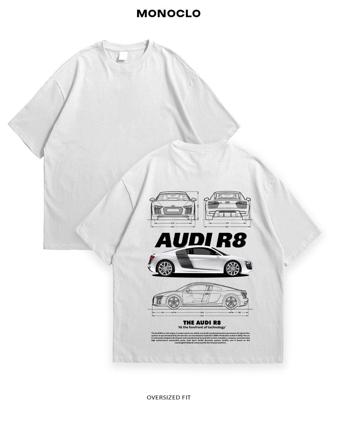 Футболка Monoclo Audi R8 Snow - MONOCLO UA