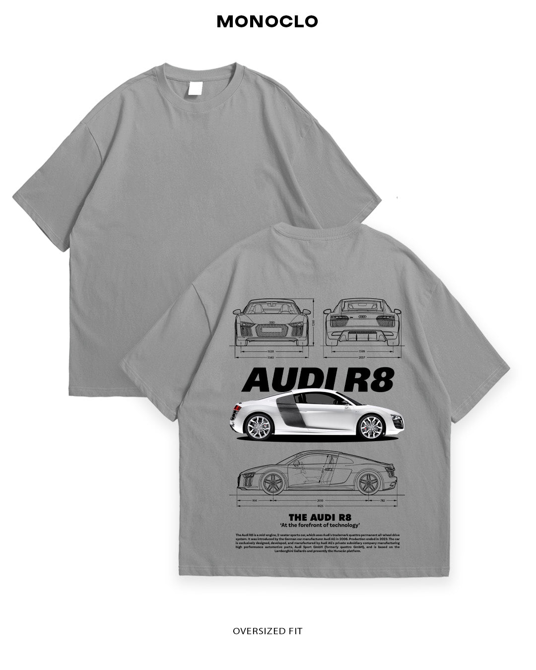 Футболка Monoclo Audi R8 Snow - MONOCLO UA