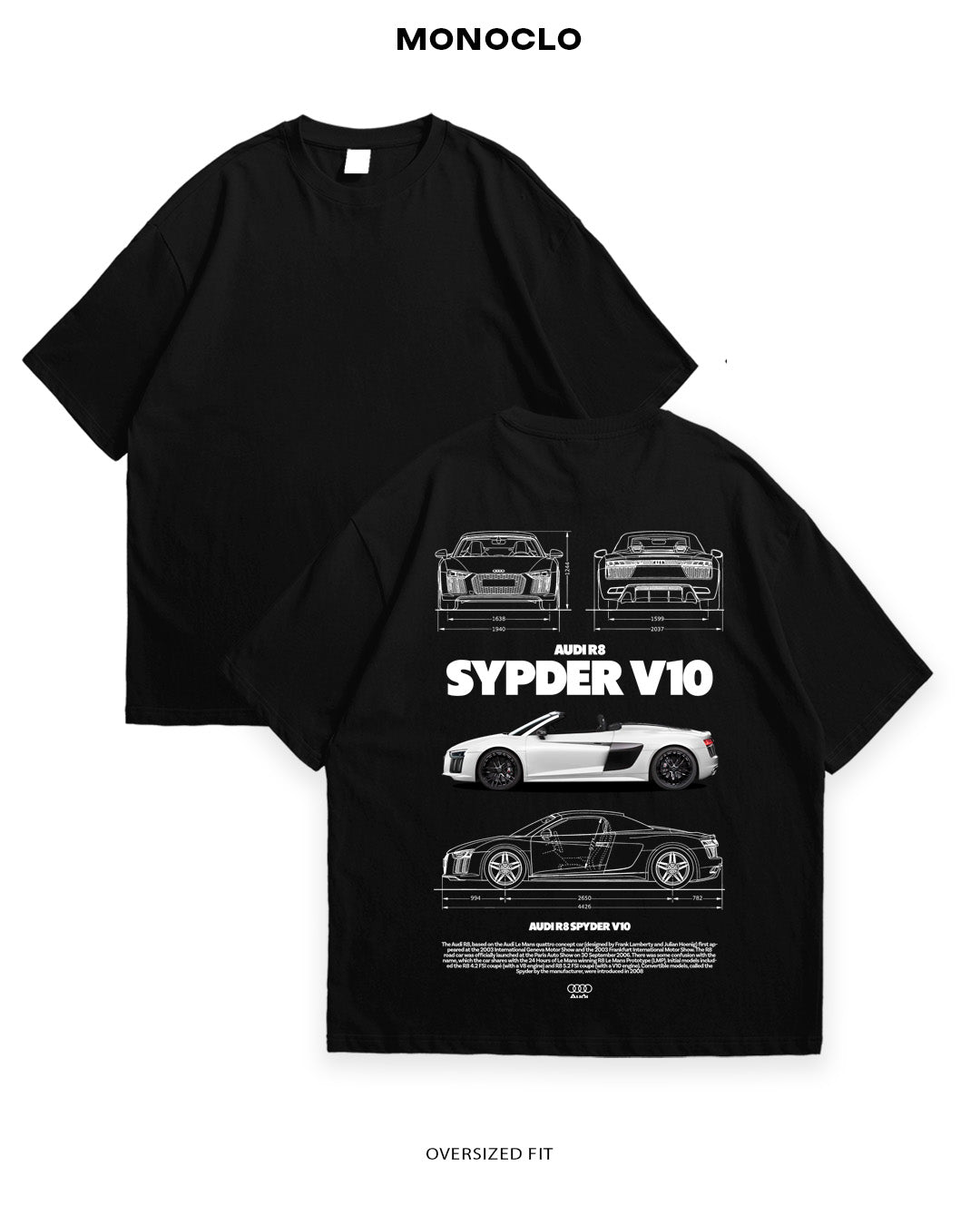 Футболка Monoclo Audi R8 Spyder V10 - MONOCLO UA