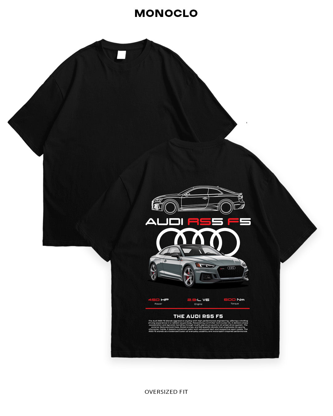 Футболка Monoclo Audi RS5 F5 - MONOCLO UA