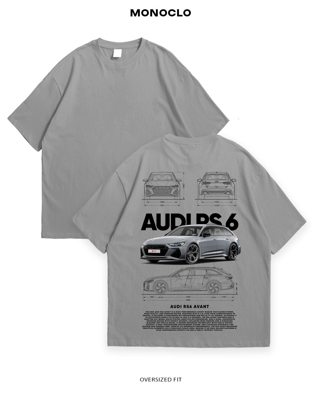 Футболка Monoclo Audi RS6 Avant - MONOCLO UA