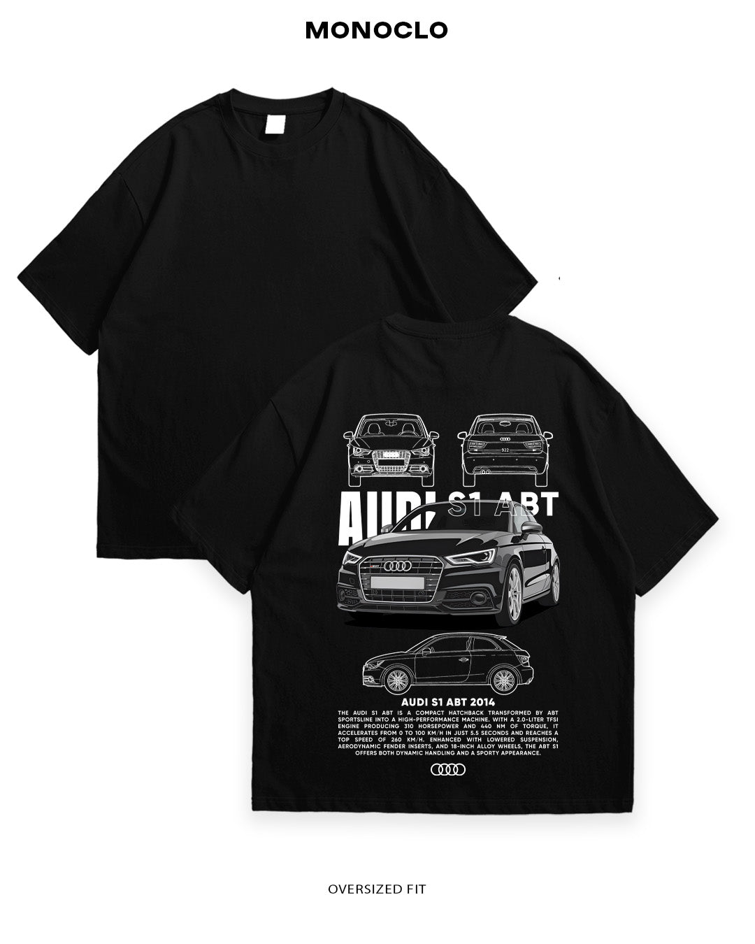 Футболка Monoclo Audi S1 Sport - MONOCLO UA