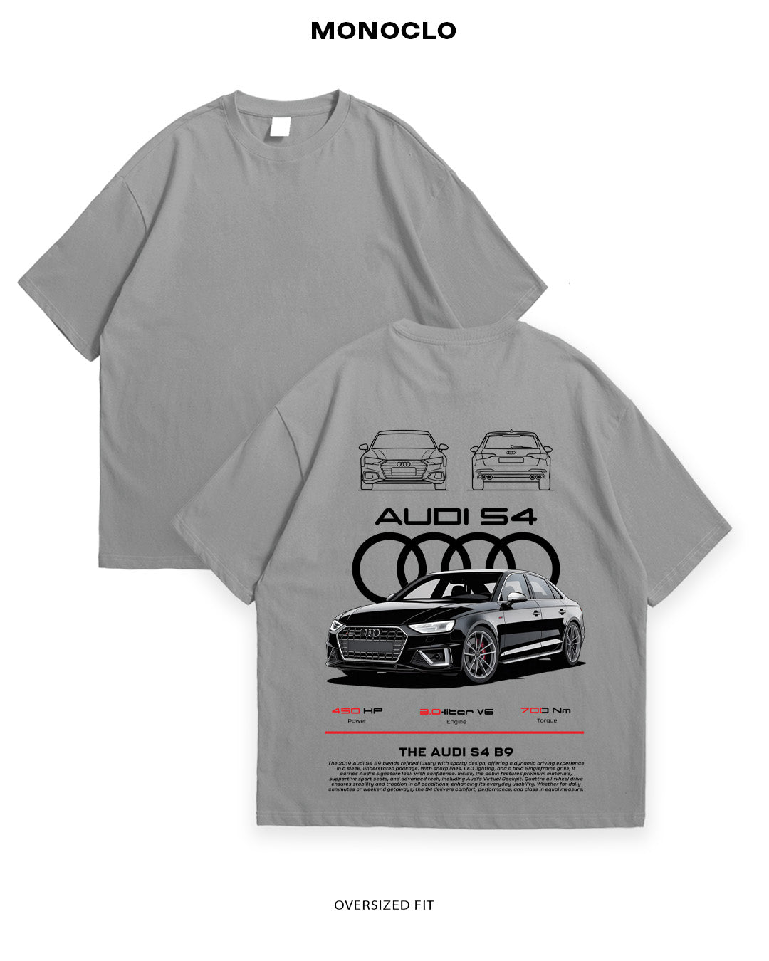Футболка Monoclo Audi S4 B9 - MONOCLO UA