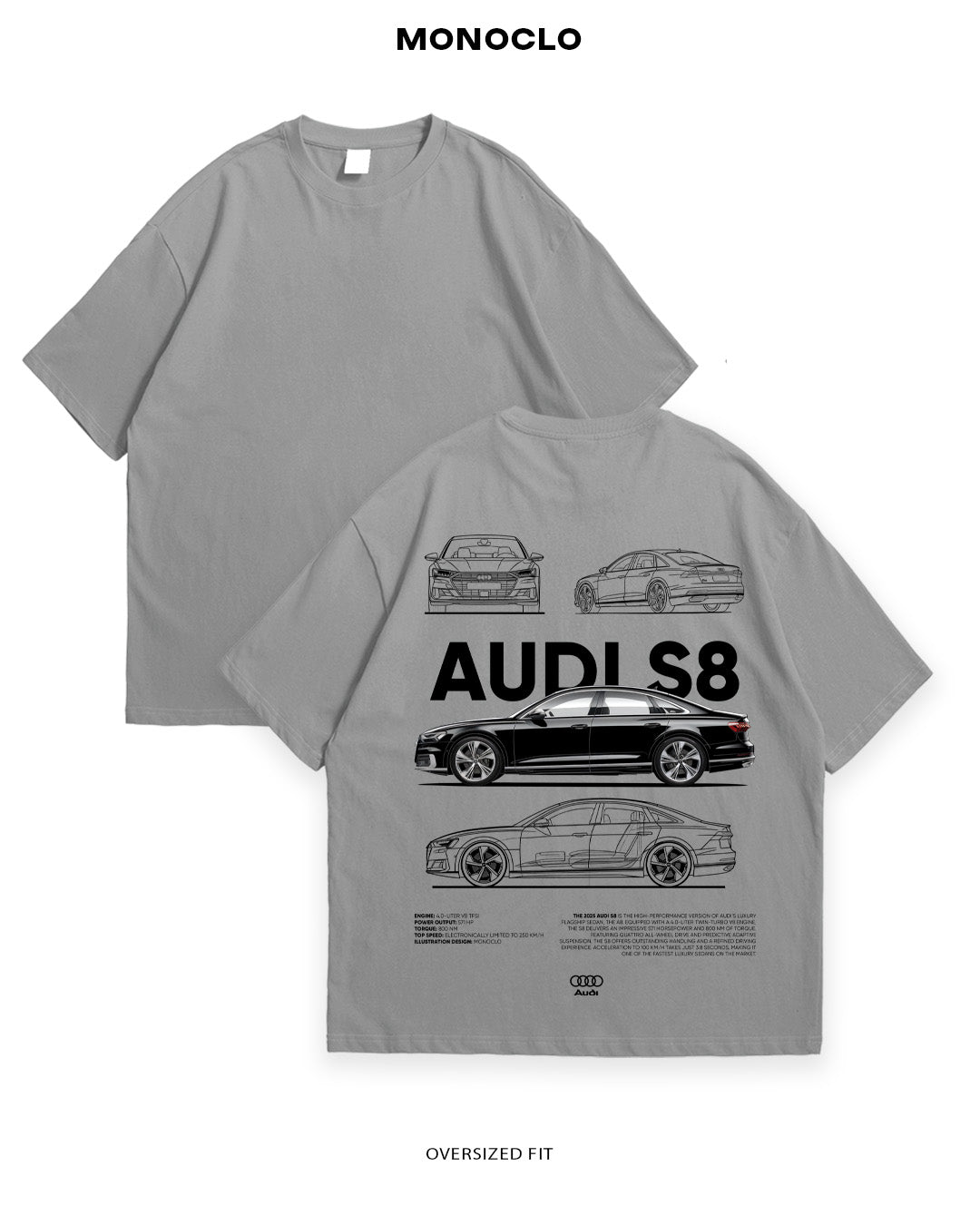 Футболка Monoclo Audi S8 - MONOCLO UA