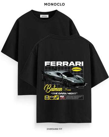 Футболка Monoclo Batman x Ferrari – Чорний
