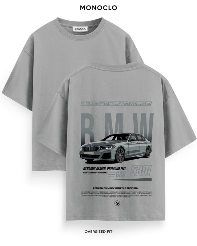 Футболка Monoclo BMW 530i G30 - shop_name Сірий