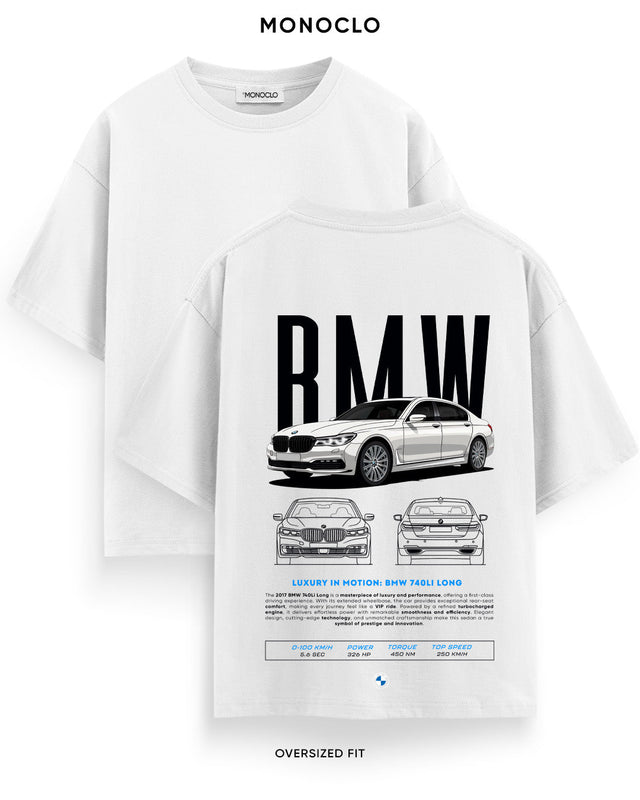 Футболка Monoclo BMW 740Li LONG - shop_name Білий