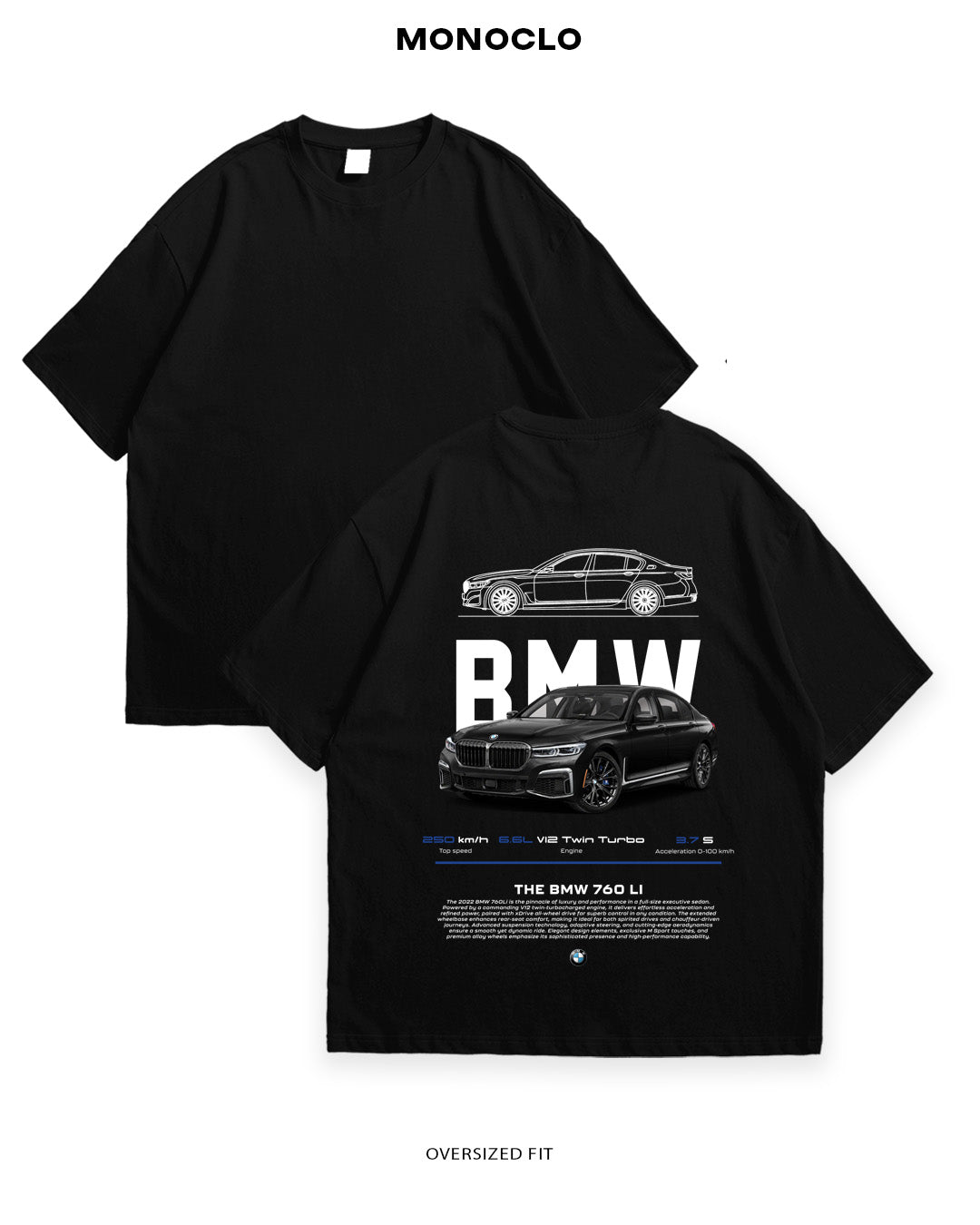 Футболка Monoclo BMW 760Li - MONOCLO UA