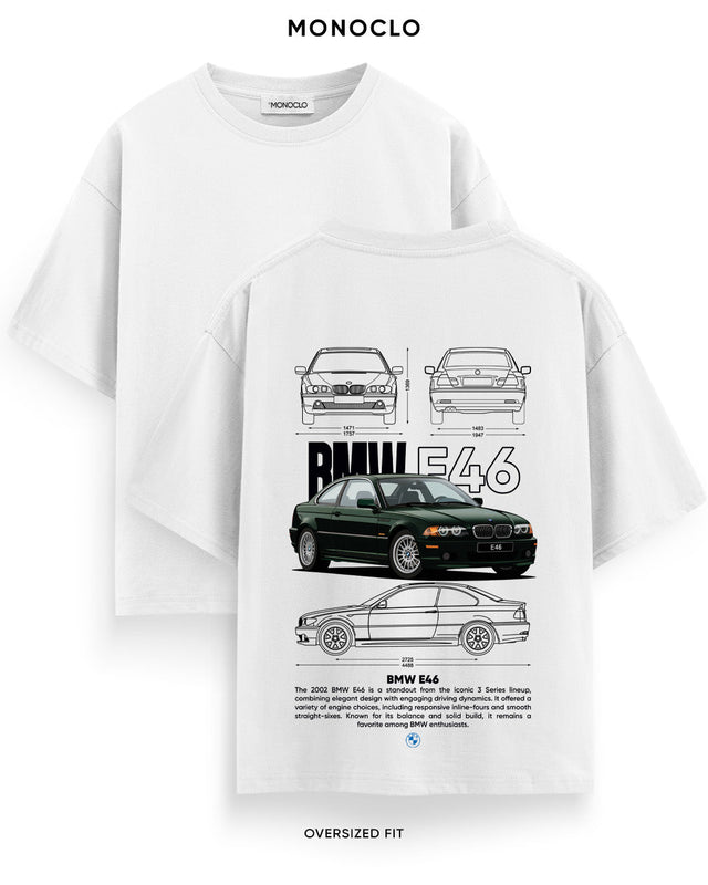 Футболка Monoclo BMW E46 Classic - shop_name Білий