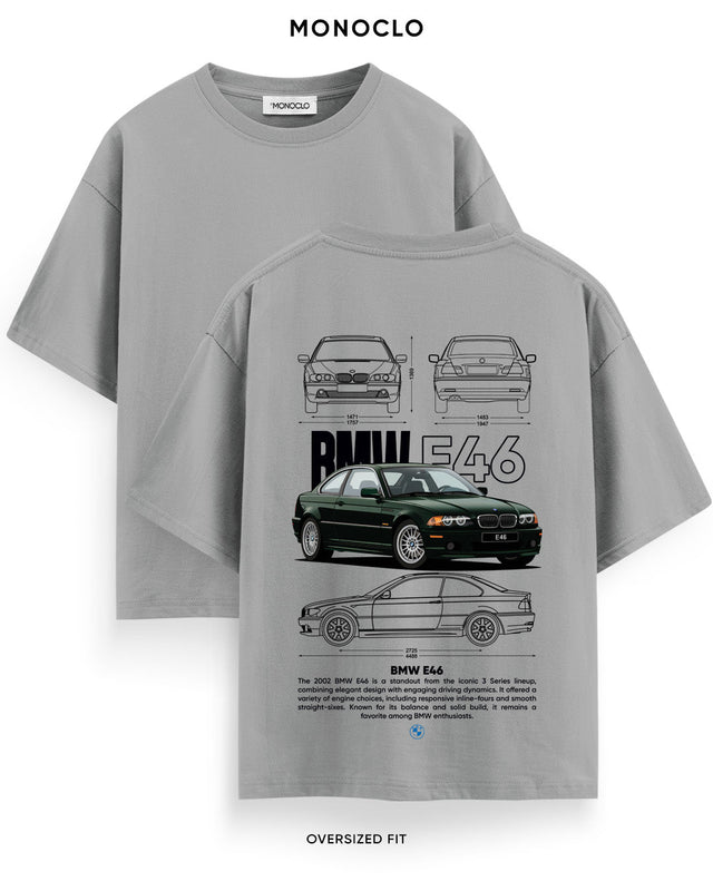 Футболка Monoclo BMW E46 Classic - shop_name Сірий