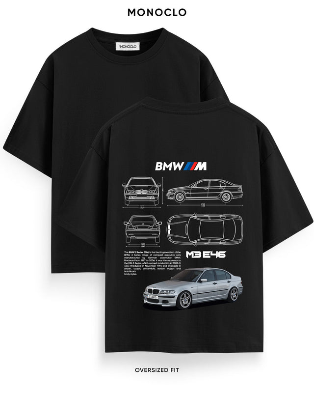 Футболка Monoclo BMW M3 E46 - shop_name Чорний